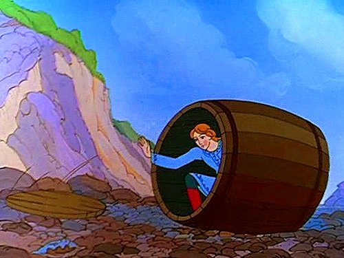 Бочка в море