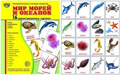 Обитатели моря для детей