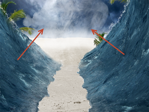 Моисей красное море расступилось