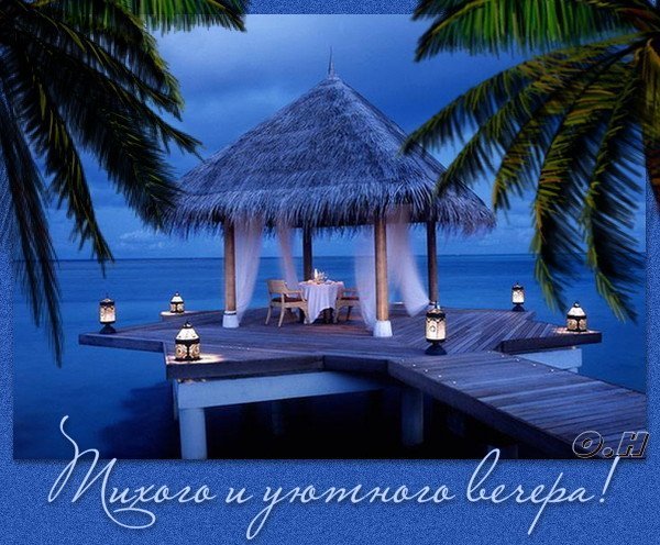 Летний закат на море