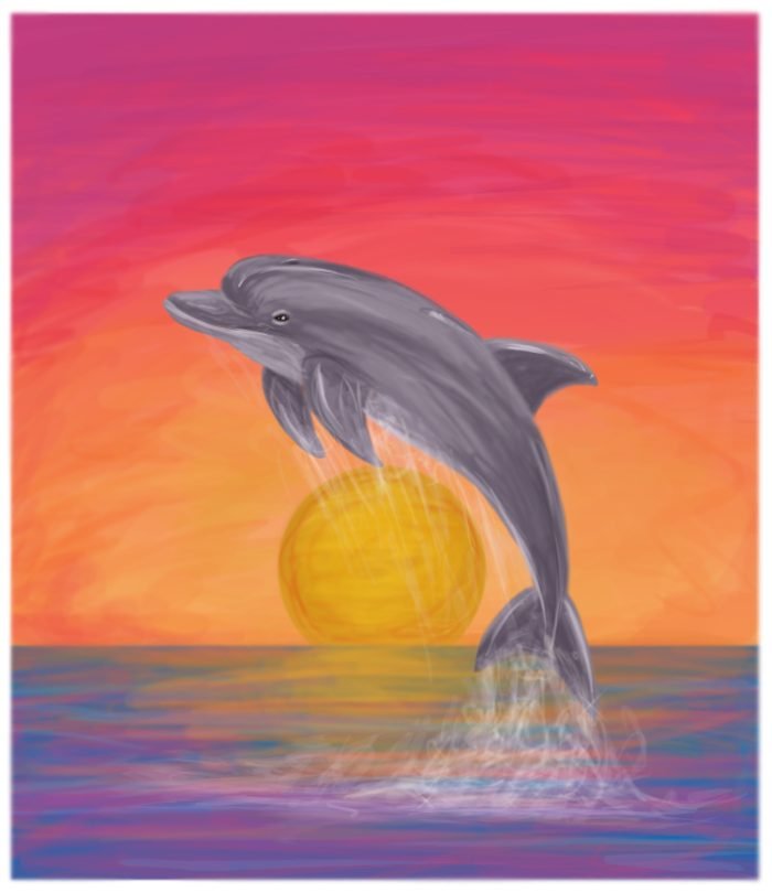 Как нарисовать дельфина начинающим и детям: легкие поэтапные мастер-классы карандашами и красками