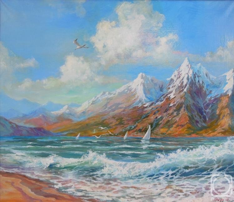 Картинки горы и море рисунки (69 фото)