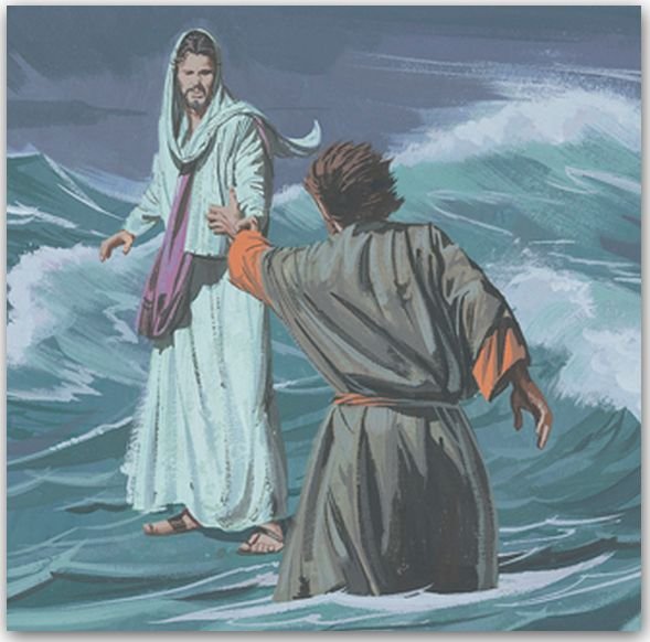 Икона хождение Иисуса Христа по водам