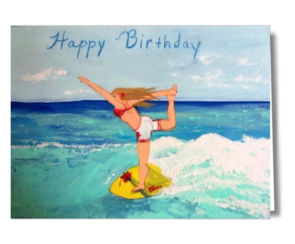 Открытки с днём рождения йогу