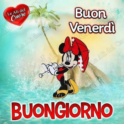 Buon venerdi картинки на итальянском Микки Маус