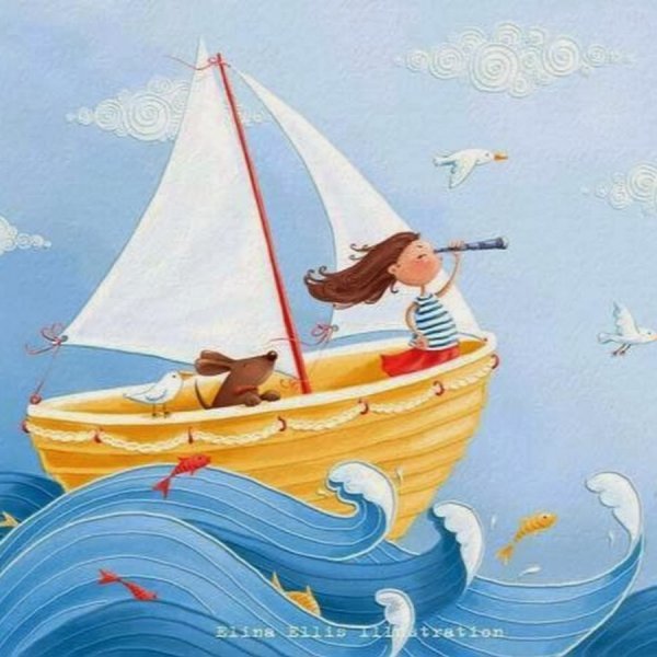 Кораблик плывет