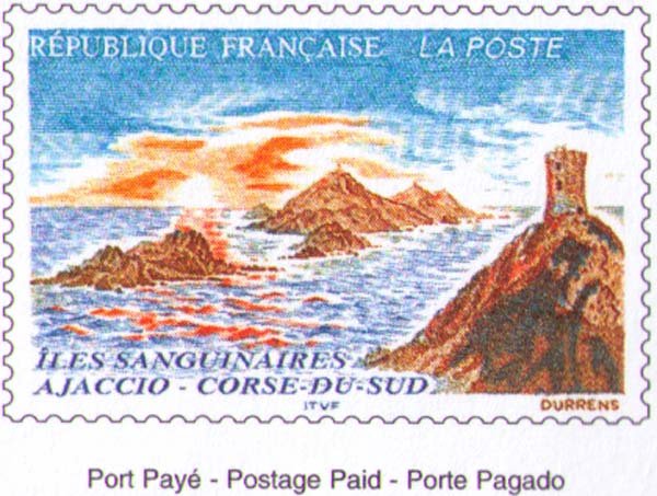 Марка с морем