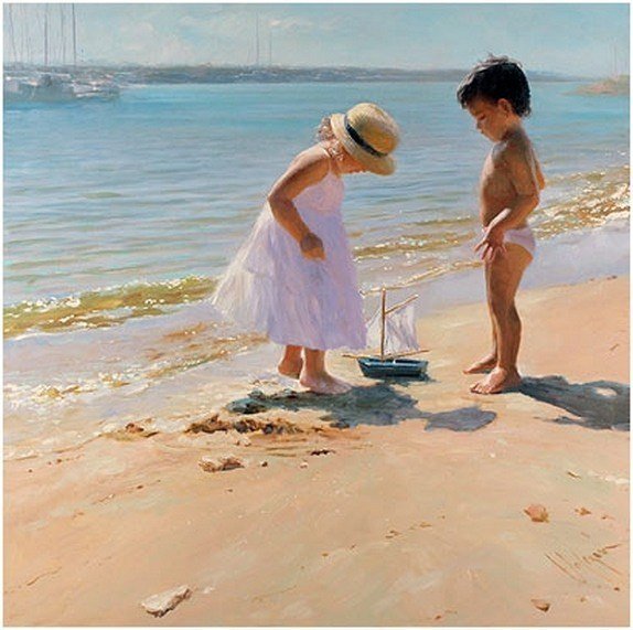 Дети на море