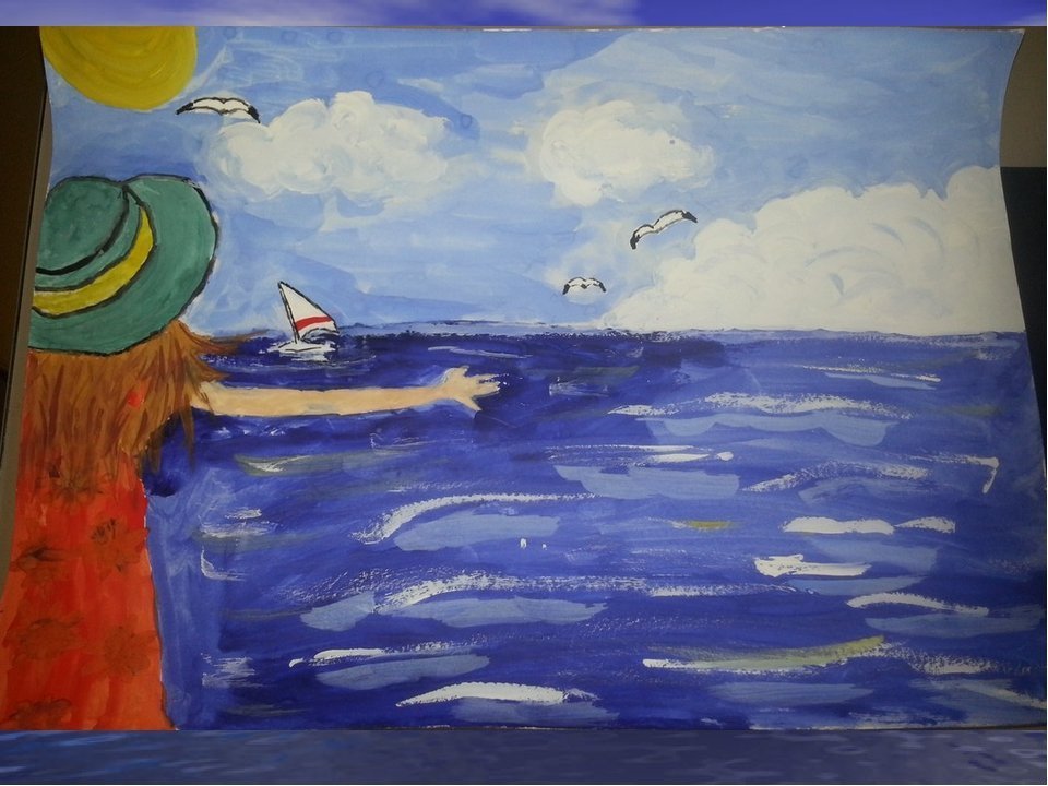 Рисунок красота моря окружающий мир 2 класс. Море рисунок. Рисование море. Рисование моря для детей. Море рисунок для детей.