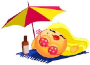 Смайлик хорошего отпуска