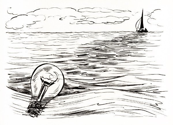 Живопись на фоне Луны