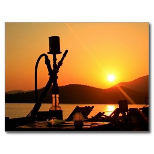 Кальян на берегу моря