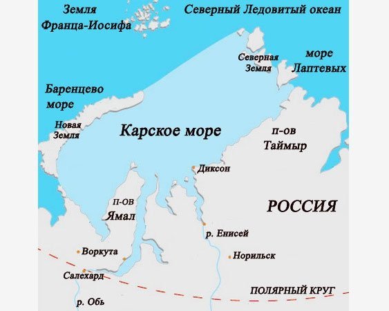 Море Лаптевых. Пролив Лаптева