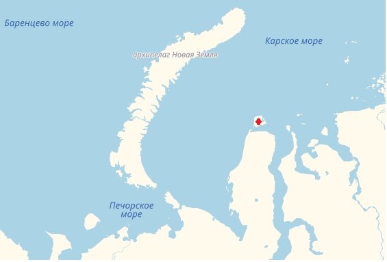 Бассейн Баренцева моря на карте