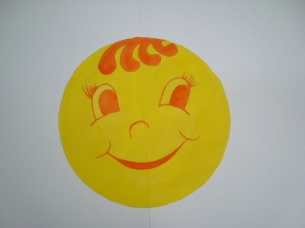 Солнышко без лучиков для детей