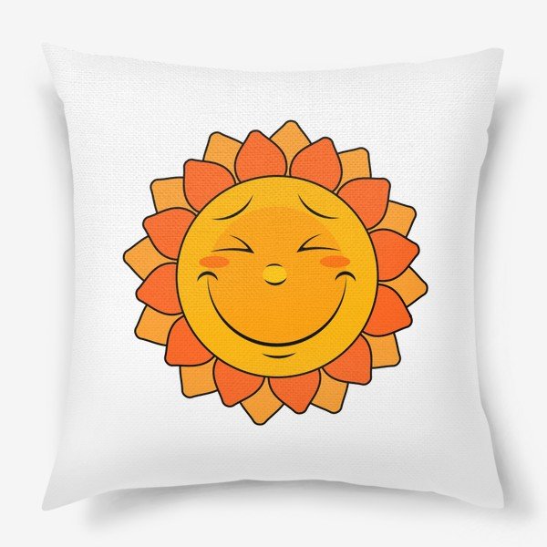 Подушка солнышко