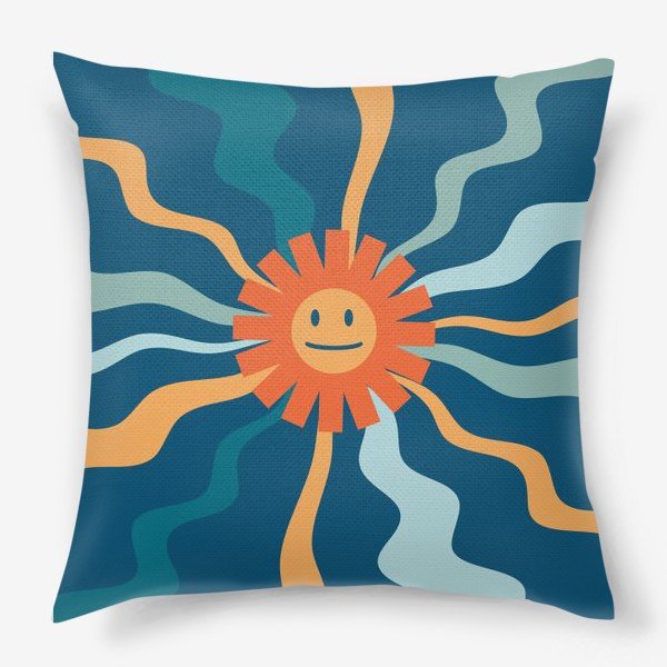 Эзотерическая подушка с солнцем