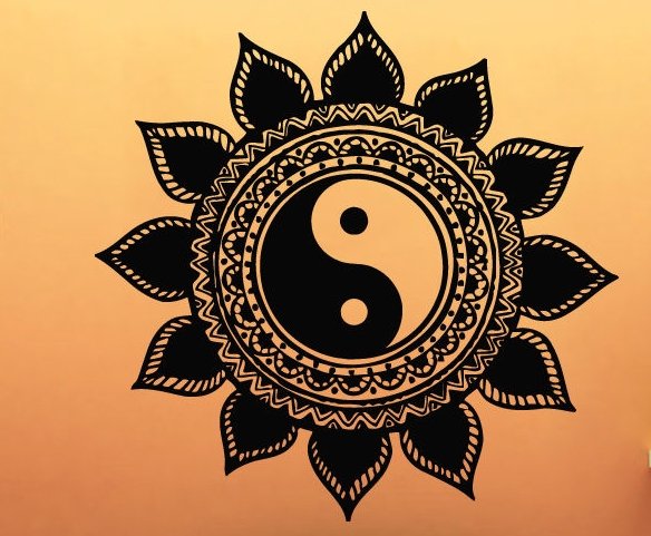 Тату солнце и Луна эскиз