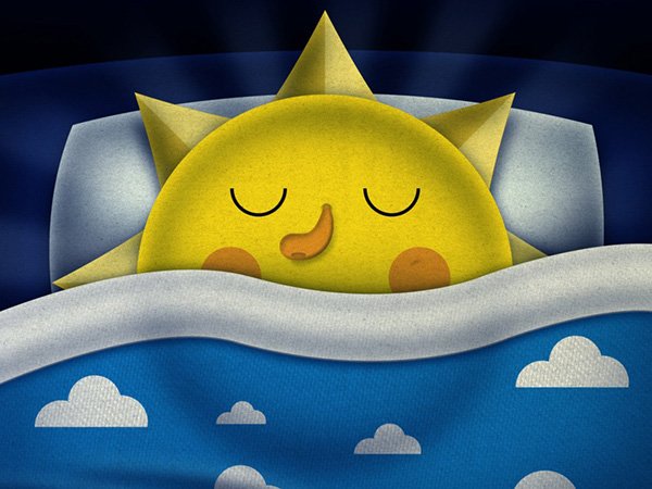 Солнце засыпает