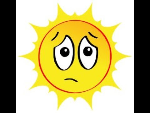 Солнышко без лучиков без фона