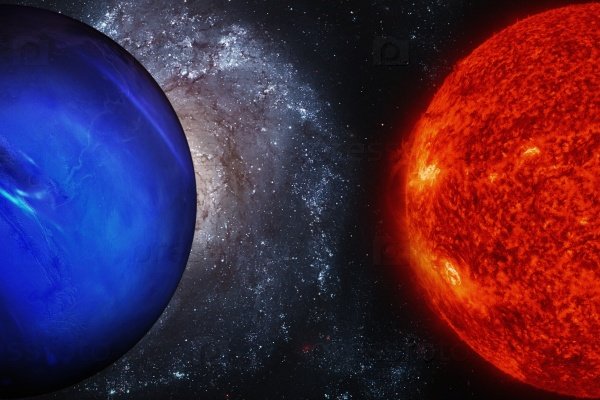 Уран и солнце