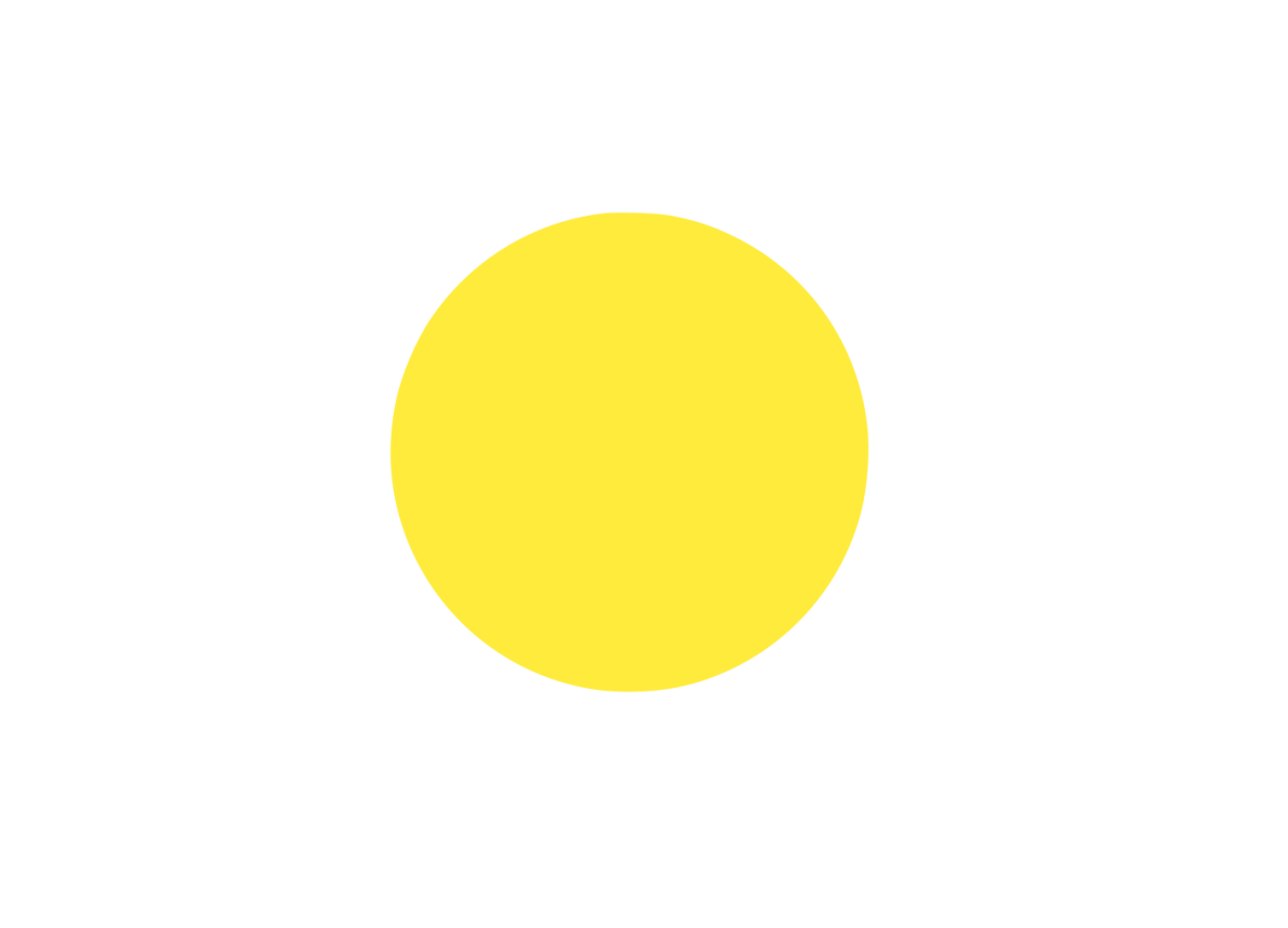 Желтый круг. Желтый кружок на прозрачном фоне. Солнце без лучиков. Желтый круг на прозрачном фоне.