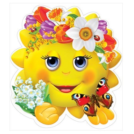 Солнышко с цветочком