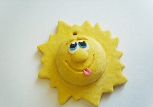 Солнышко из прищепок