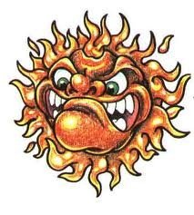 Солнце со злым лицом