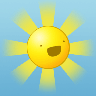 Лучезарное солнце