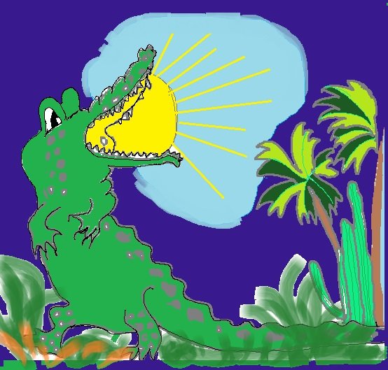 Чуковский украденное. Крокодил и солнце Чуковский. Крокодил Чуковский краденое солнце. Крокодил солнце проглотил Чуковский.