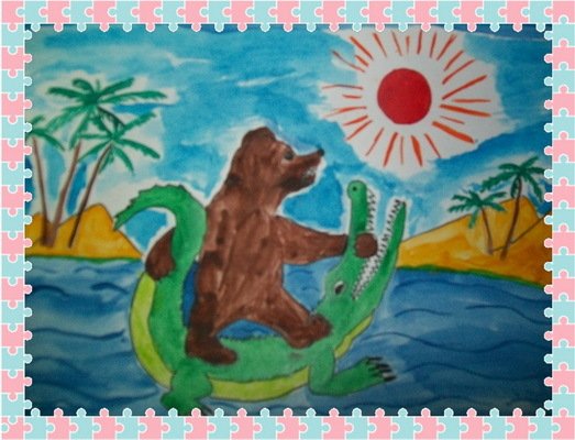 Раскраска крокодил Чуковский