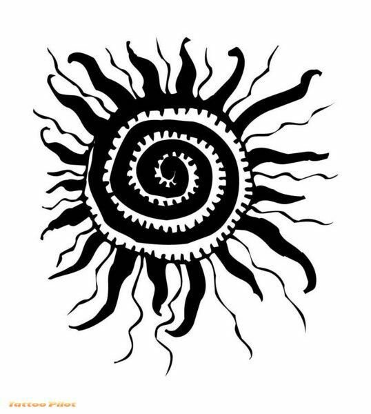 Знак солнца тату