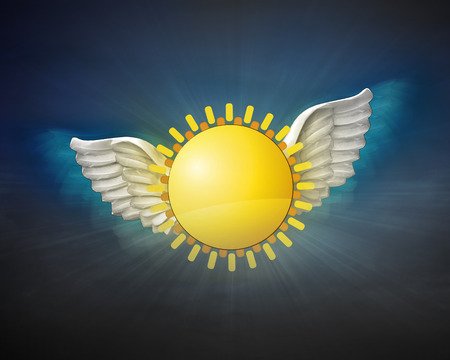 Солнце с крыльями