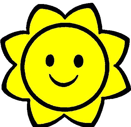 Солнце раскраска