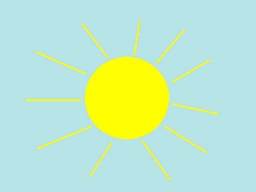 Раскраска солнышко для детей 2-3 лет