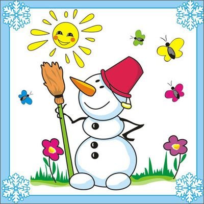 Снеговик летом