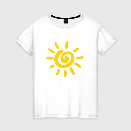 Солнышко на желтой футболке