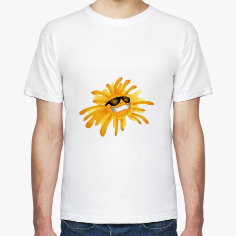 Футболка с солнцем мужская