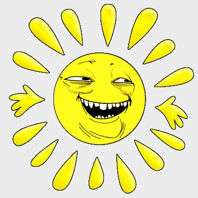 Солнце улыбка