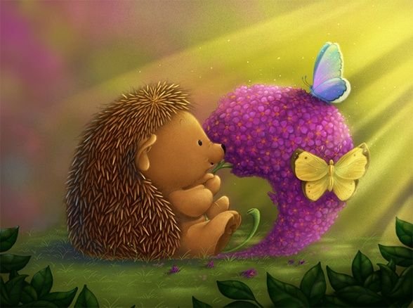 Ёжик анимация для детей