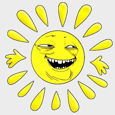 Прикольное солнце