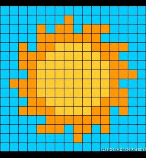 Солнце по клеткам