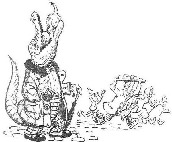 Крокодил трафарет