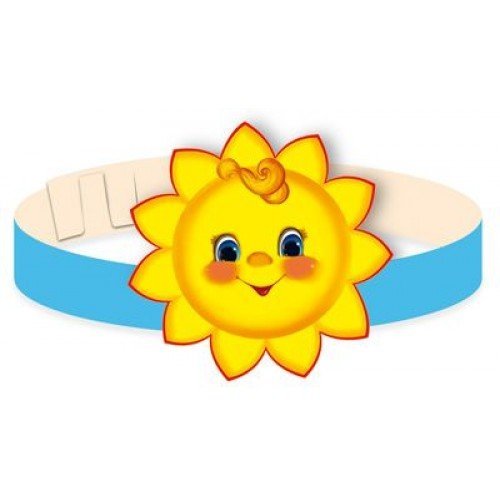 Маска солнышка на голову для детей