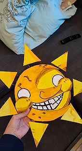 Маска солнца из ФНАФ 9