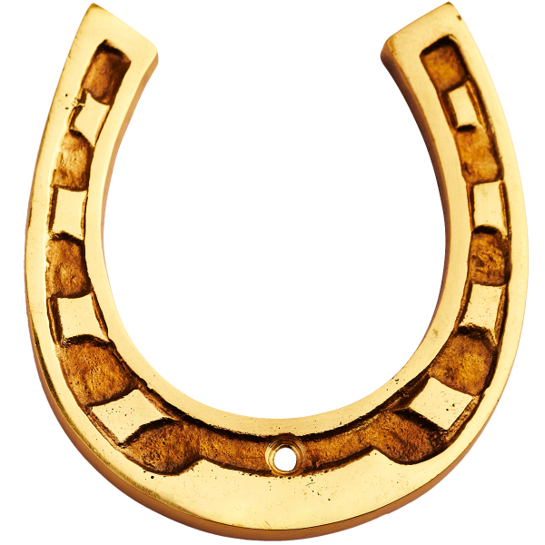 Подкова на белом фоне