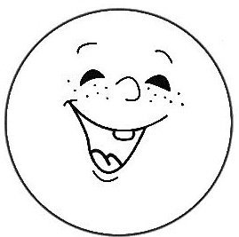 Раскраска солнышко без лучиков