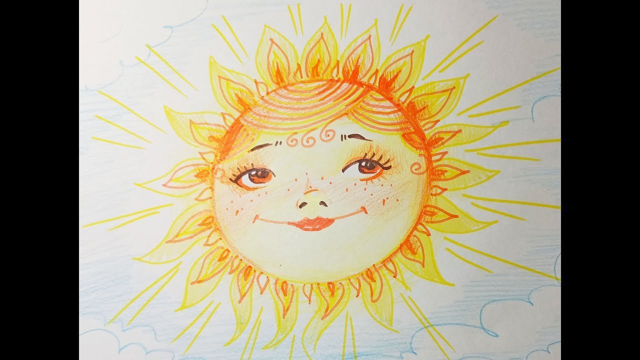 Солнце картинка рисовать. Солнце рисунок. Солнышко рисунок. Солнышко детский рисунок. Солнце рисунок для детей.