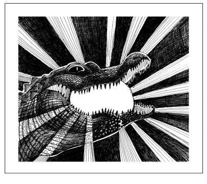 Крокодил луну проглотил